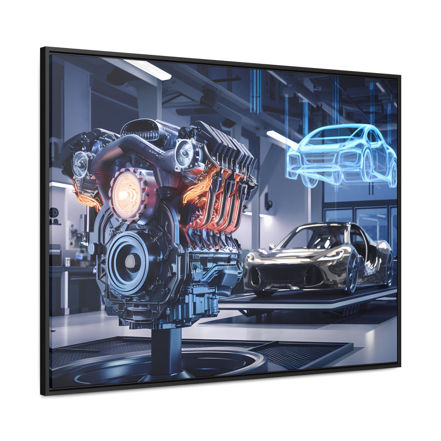 "Cutting-Edge Automotive Engineering" - Gallery Canvas Wraps, Horizontal Frame