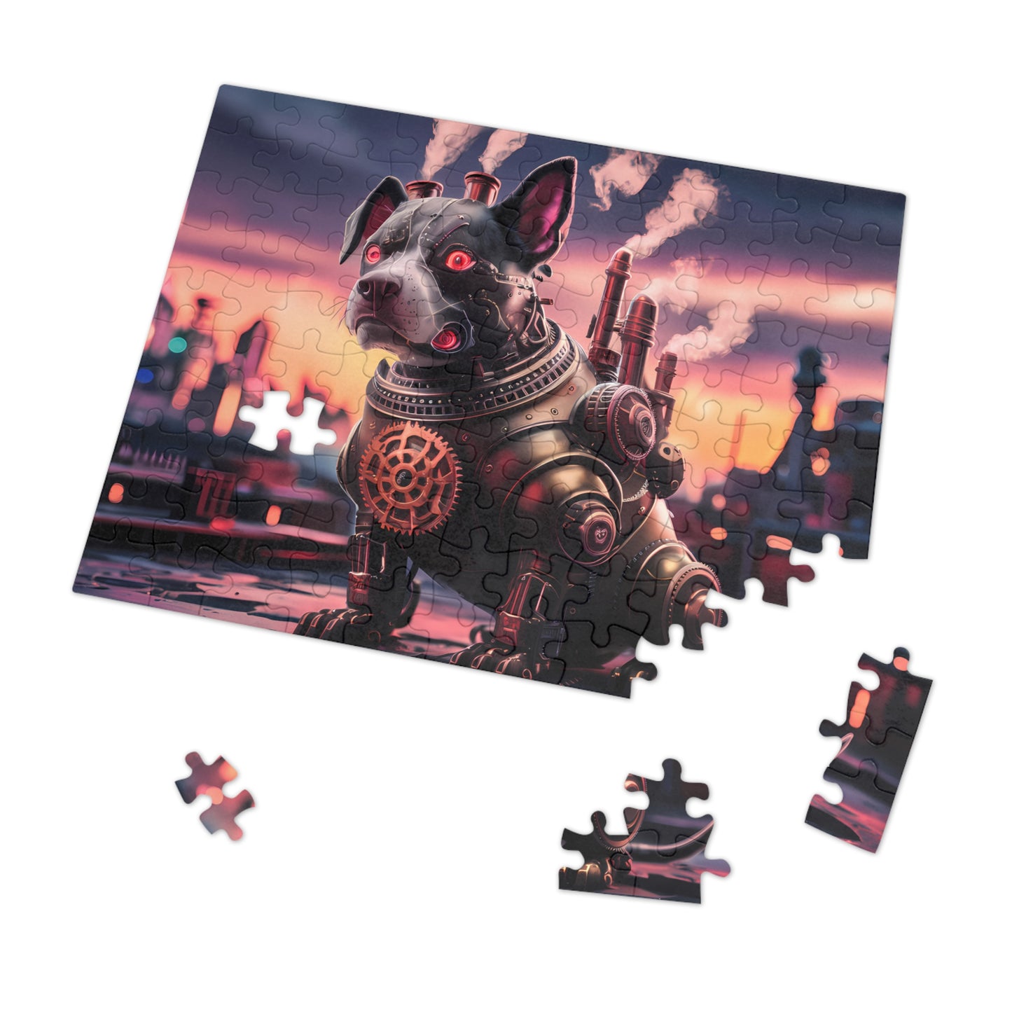 "Steam-Powered Sentinel" - Jigsaw Puzzle (30, 110, 252, 500,1000-Piece)