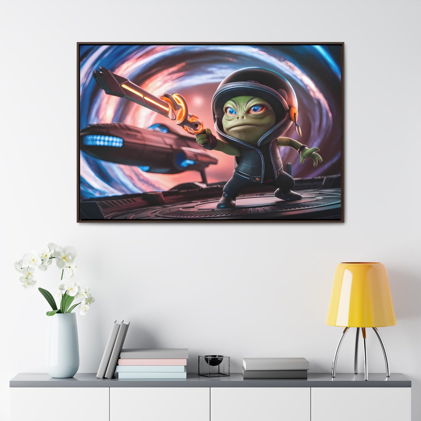 Galactic Guardian: Defender of the Stars - Gallery Canvas Wraps, Horizontal Frame