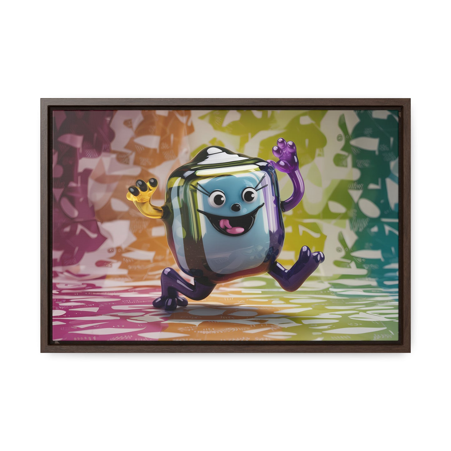 Bubbly Joy in Glass Form - Gallery Canvas Wraps, Horizontal Frame
