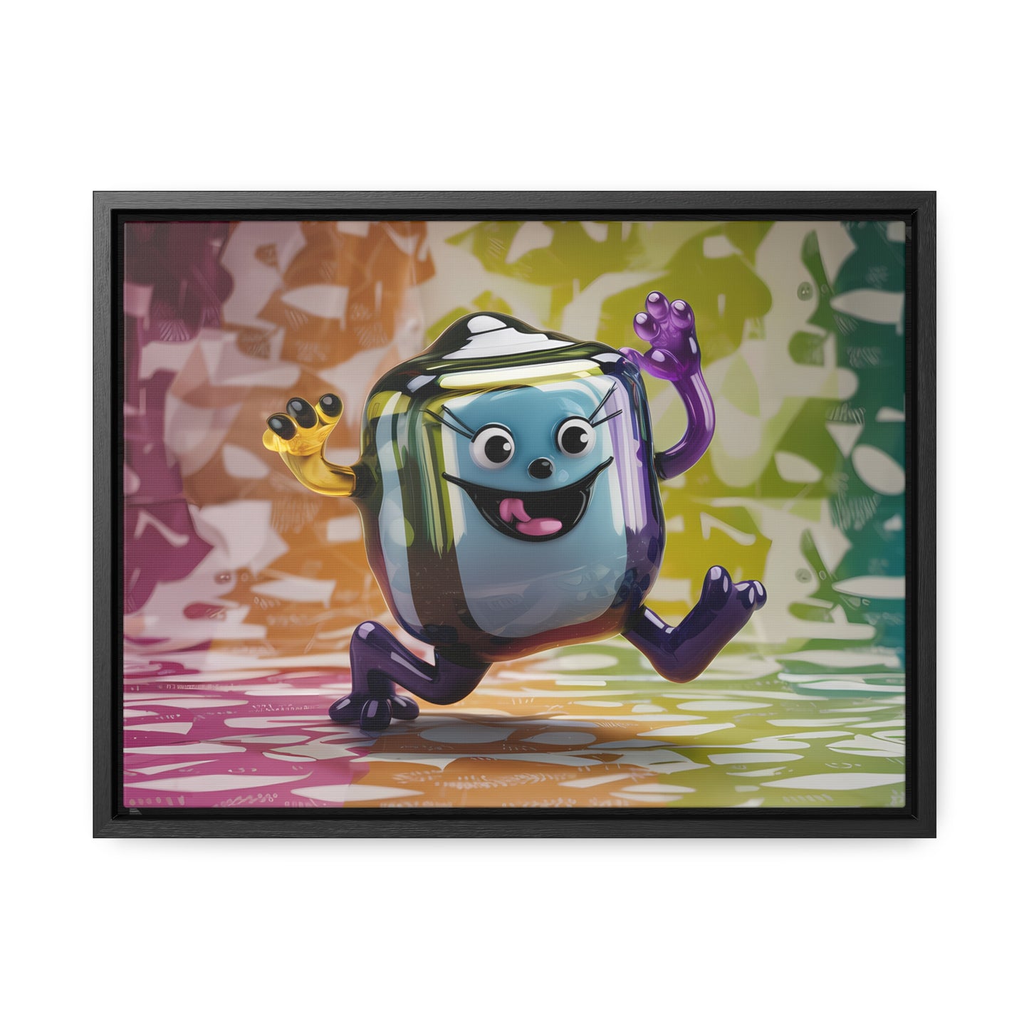 Bubbly Joy in Glass Form - Gallery Canvas Wraps, Horizontal Frame