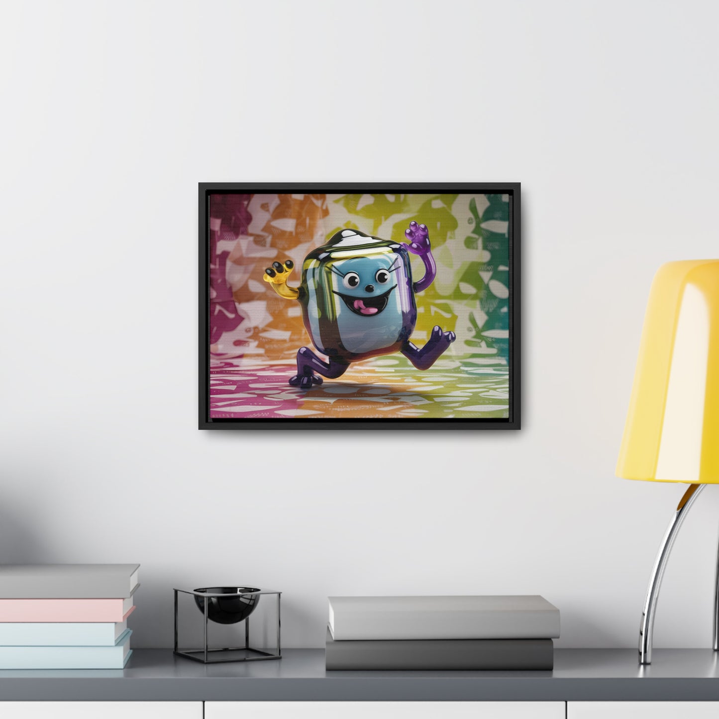 Bubbly Joy in Glass Form - Gallery Canvas Wraps, Horizontal Frame