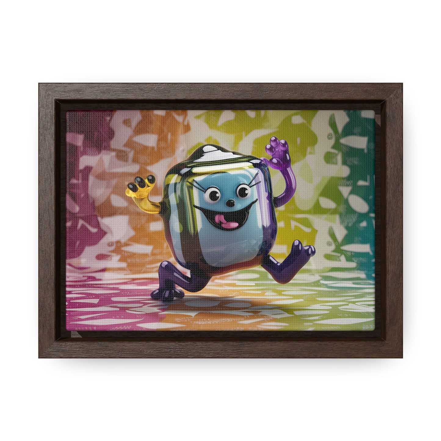 Bubbly Joy in Glass Form - Gallery Canvas Wraps, Horizontal Frame