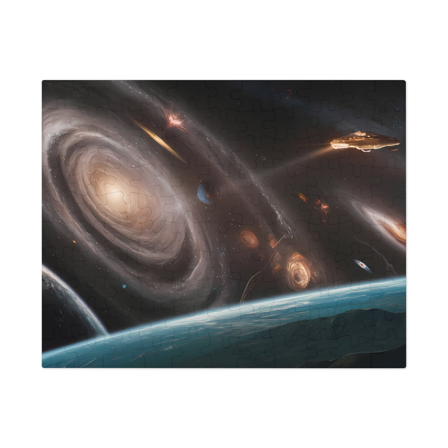 Eternal Voyage Through Cosmic Vortexes - Jigsaw Puzzle (30, 110, 252, 500,1000-Piece)