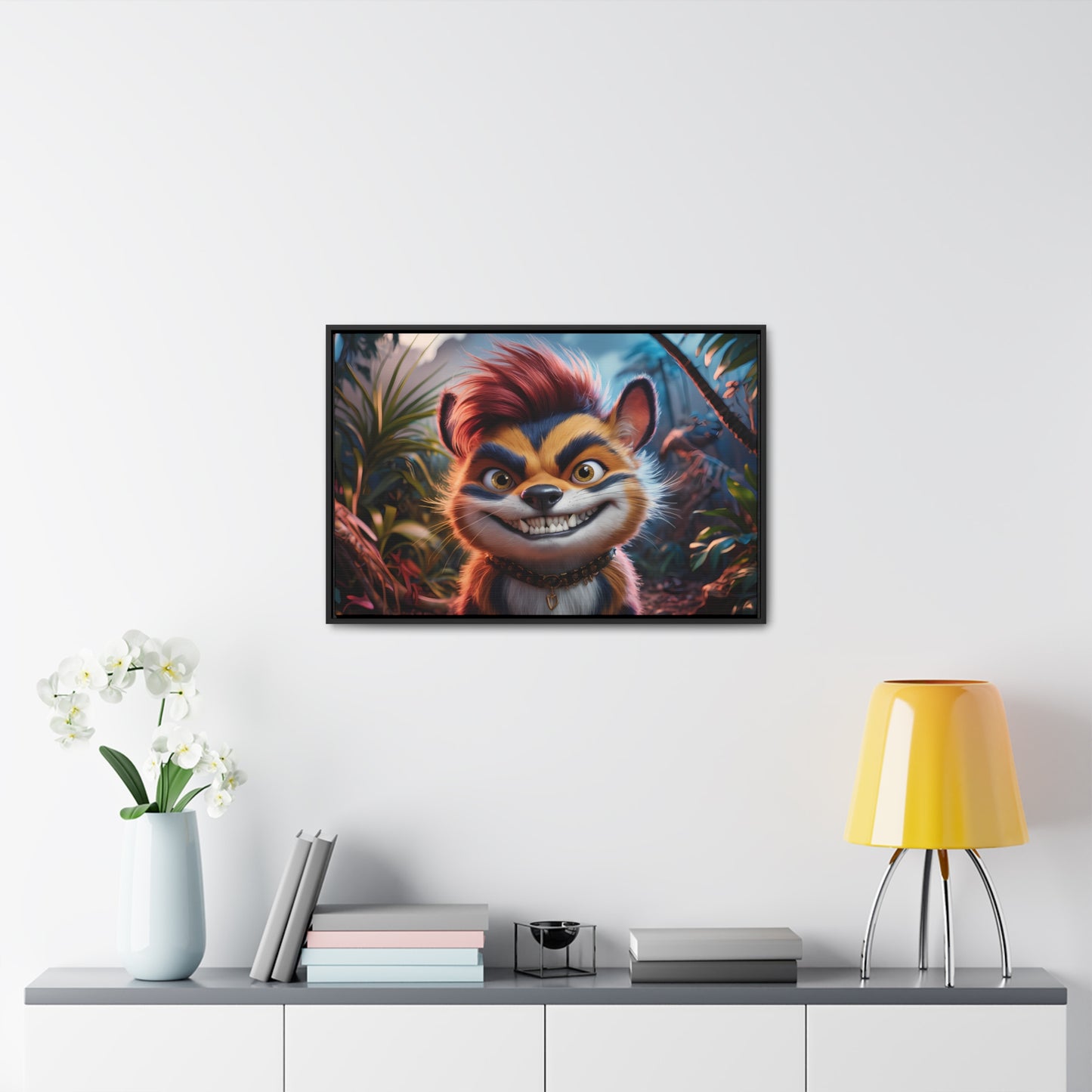 Rebel in the Jungle - Gallery Canvas Wraps, Horizontal Frame