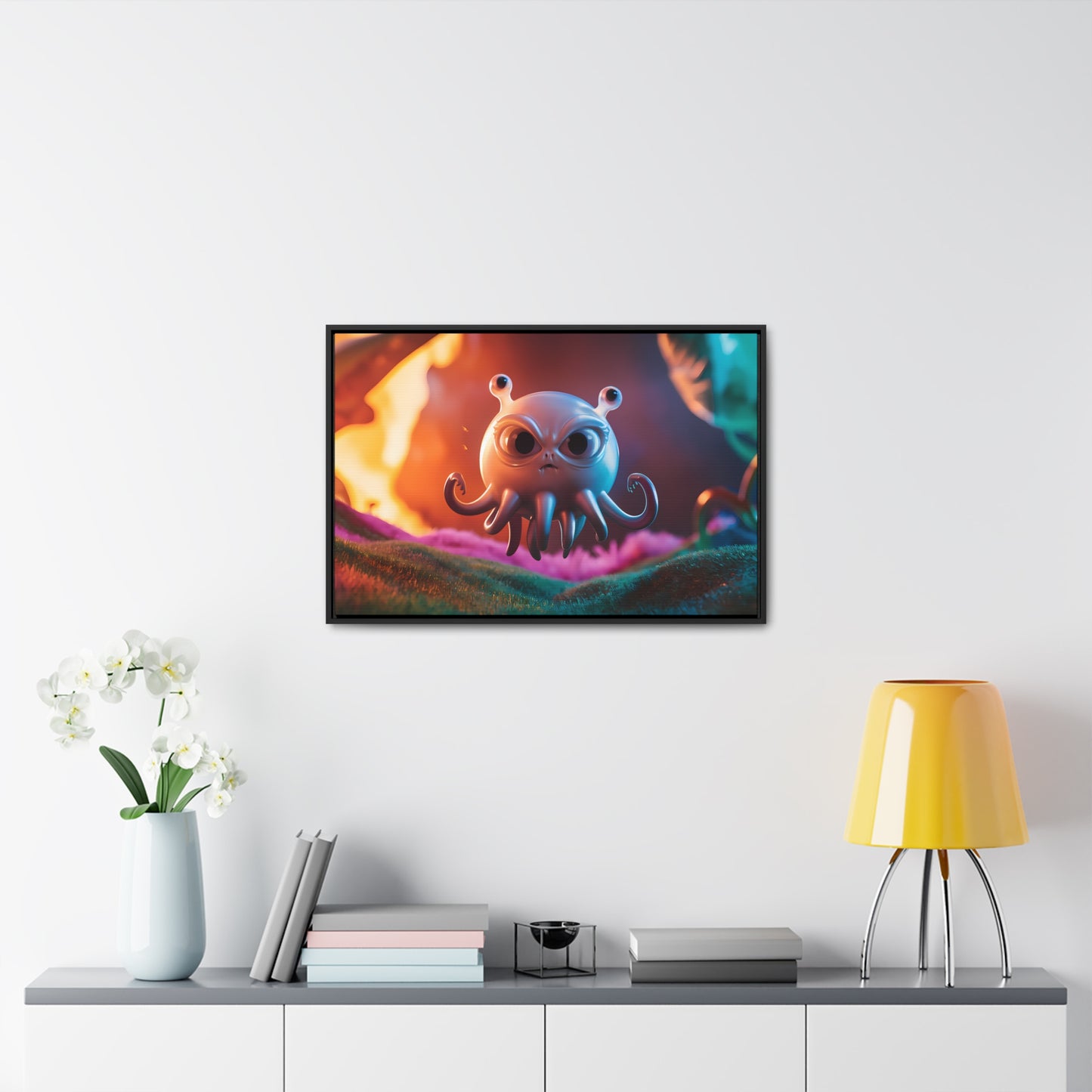 Wrath of the Alien Cephalopod - Gallery Canvas Wraps, Horizontal Frame