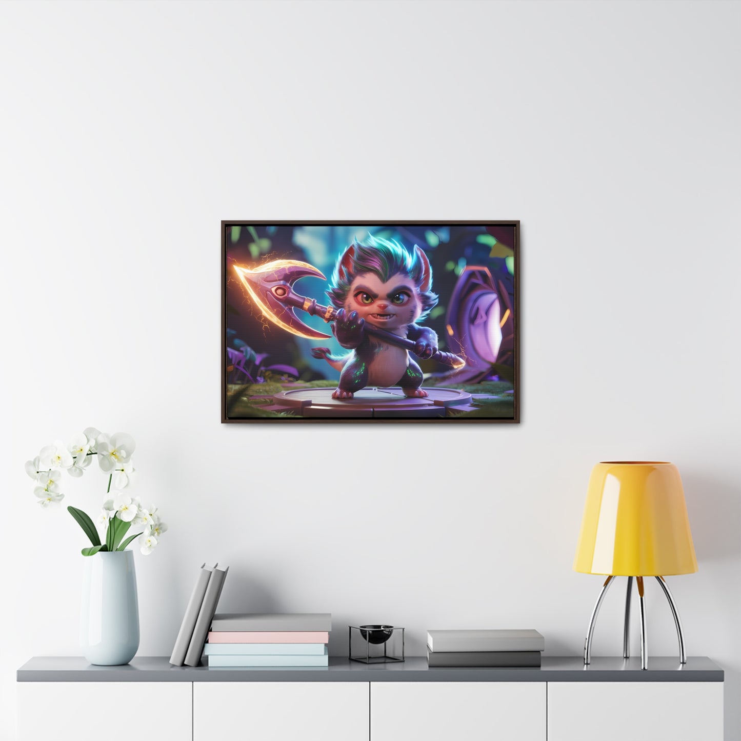 "Fierce Guardian of the Enchanted Forest" - Gallery Canvas Wraps, Horizontal Frame