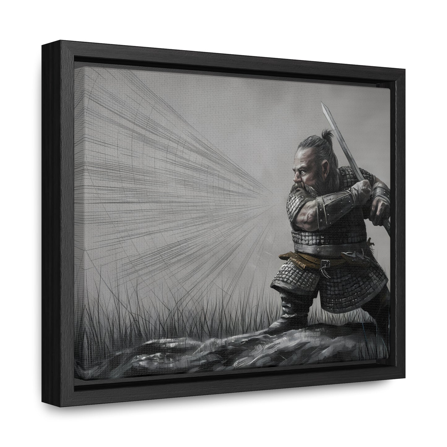 Defender of the Grey Plains - Gallery Canvas Wraps, Horizontal Frame