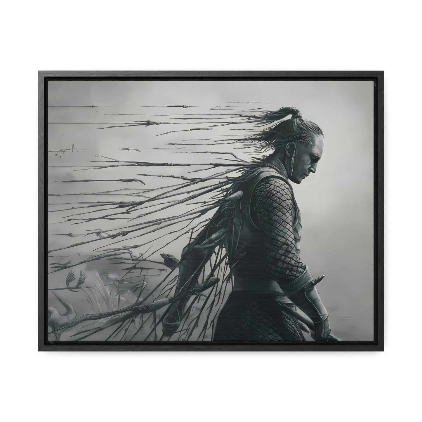 "Endurance in Silence" - Gallery Canvas Wraps, Horizontal Frame
