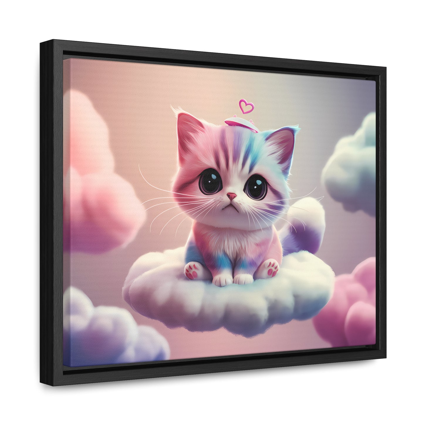 Heavenly Kitten Dreams - Gallery Canvas Wraps, Horizontal Frame