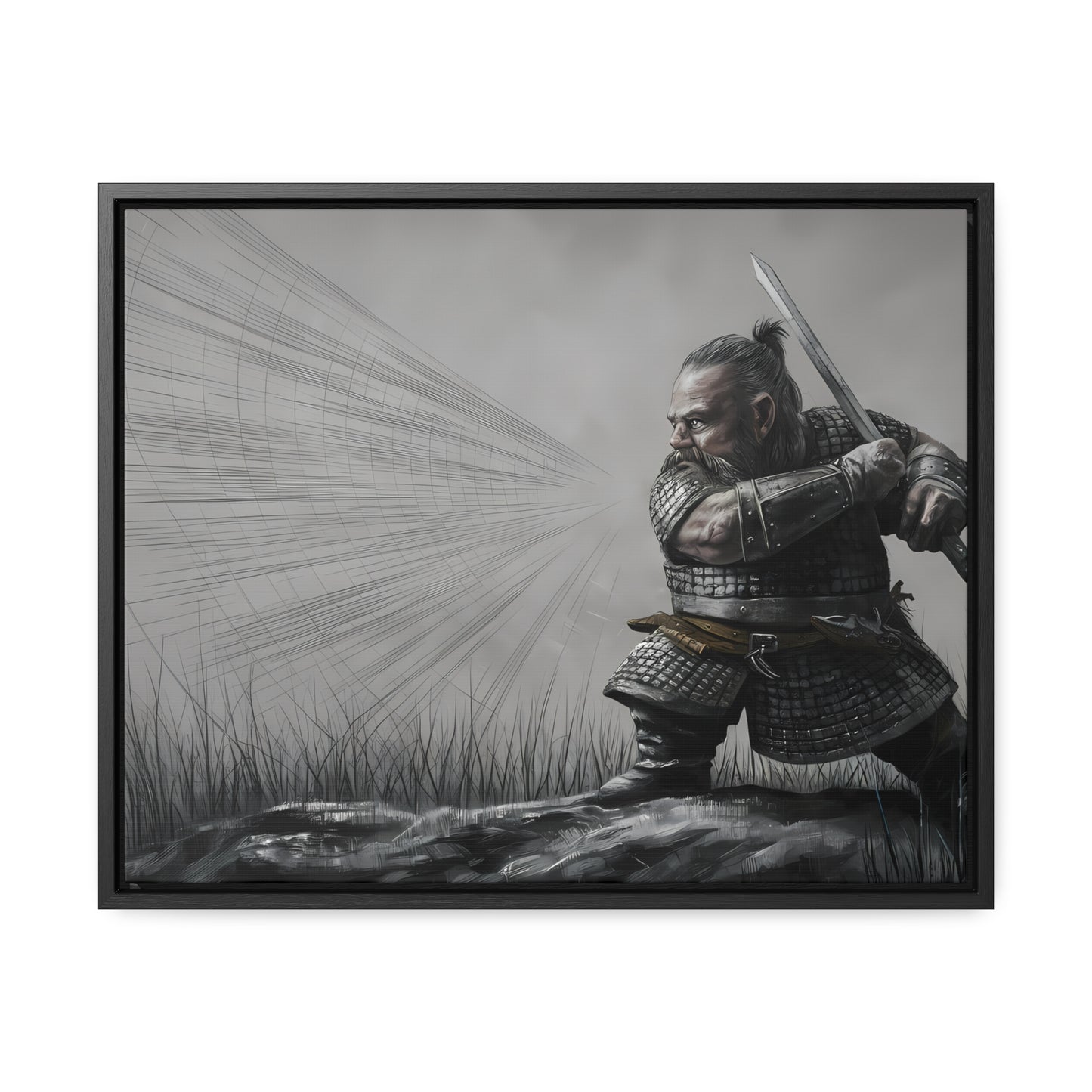 Defender of the Grey Plains - Gallery Canvas Wraps, Horizontal Frame