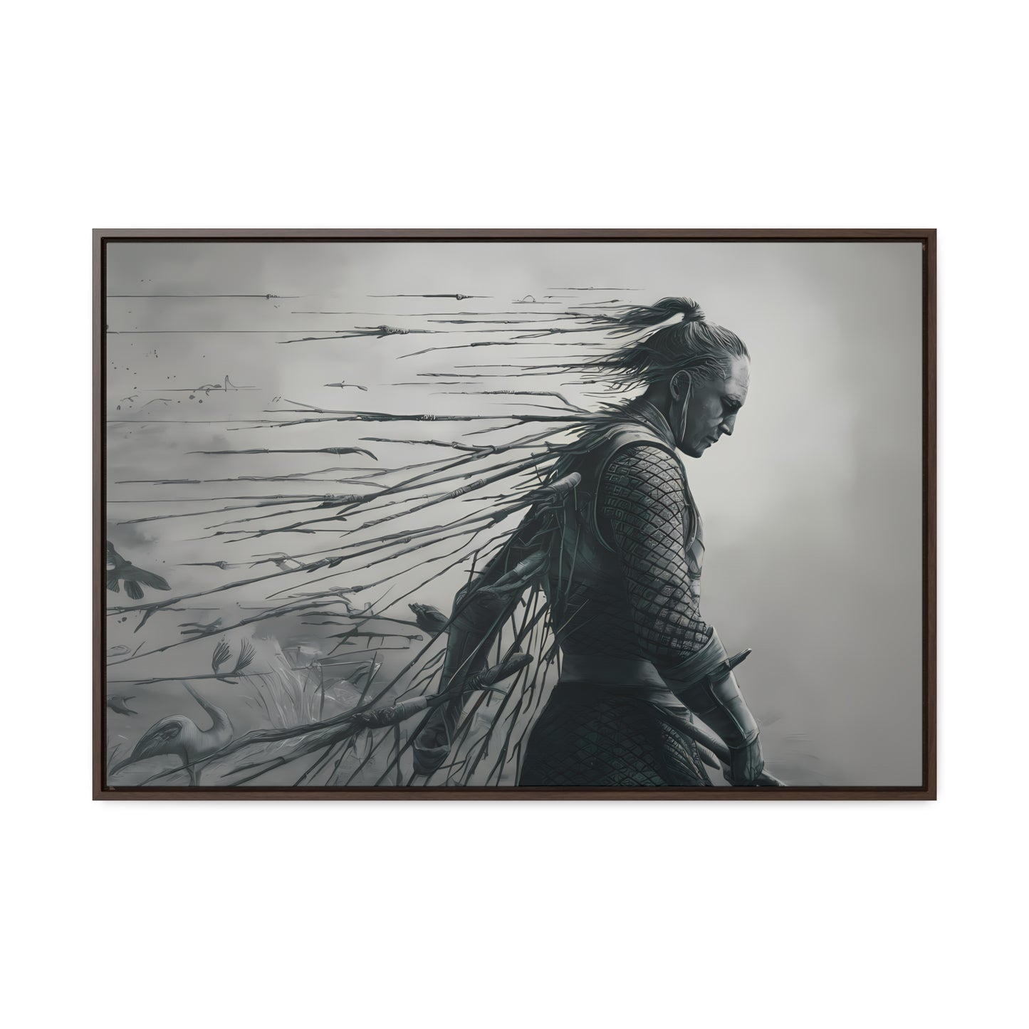 "Endurance in Silence" - Gallery Canvas Wraps, Horizontal Frame
