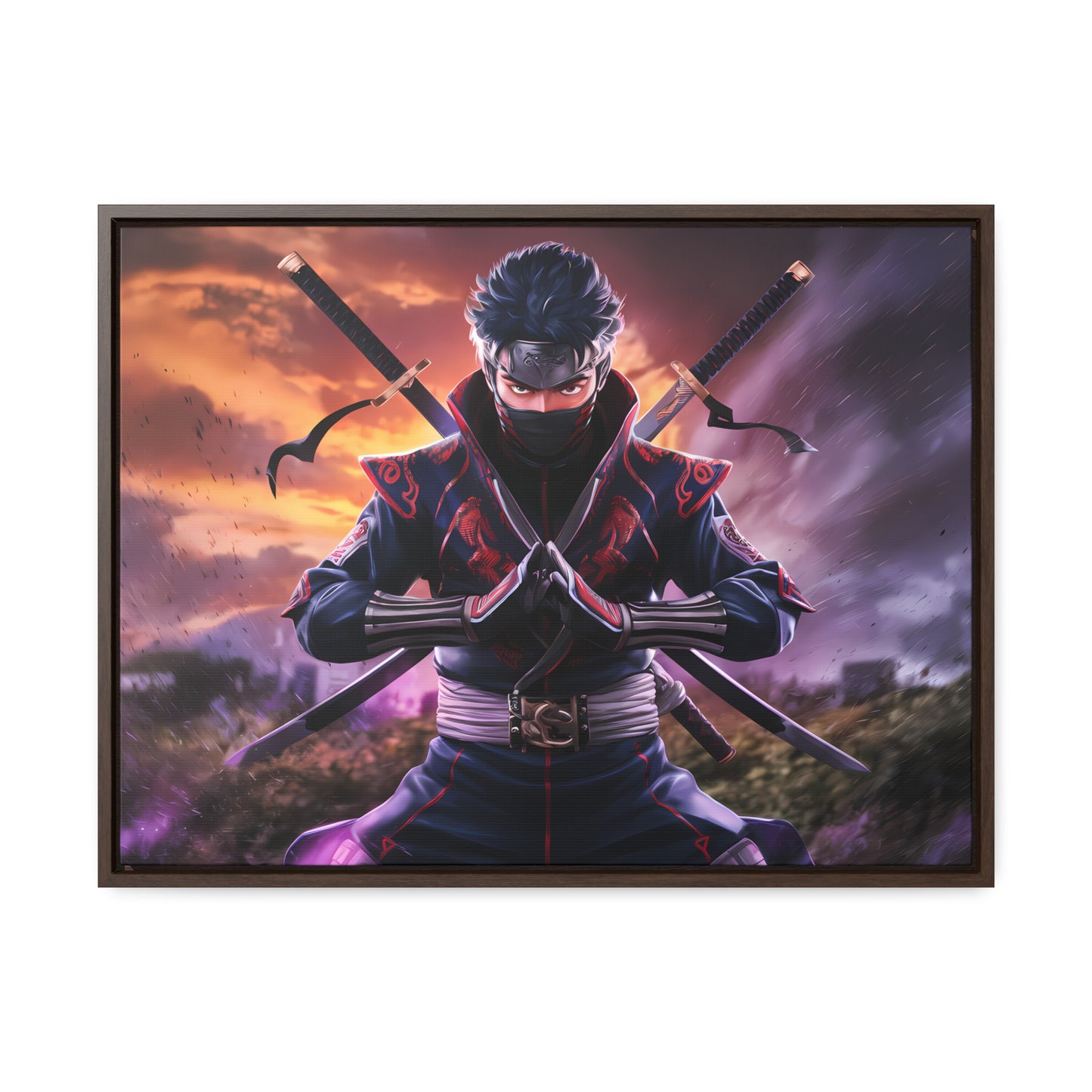 Shadow of the Crimson Ninja - Gallery Canvas Wraps, Horizontal Frame