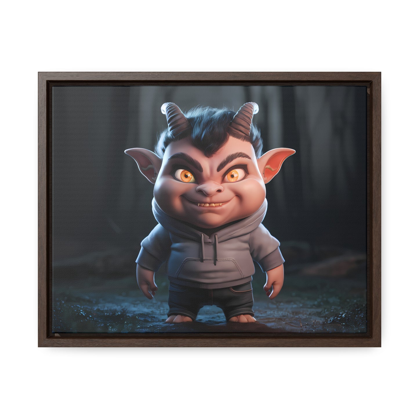 "Forest Mischief" - Gallery Canvas Wraps, Horizontal Frame