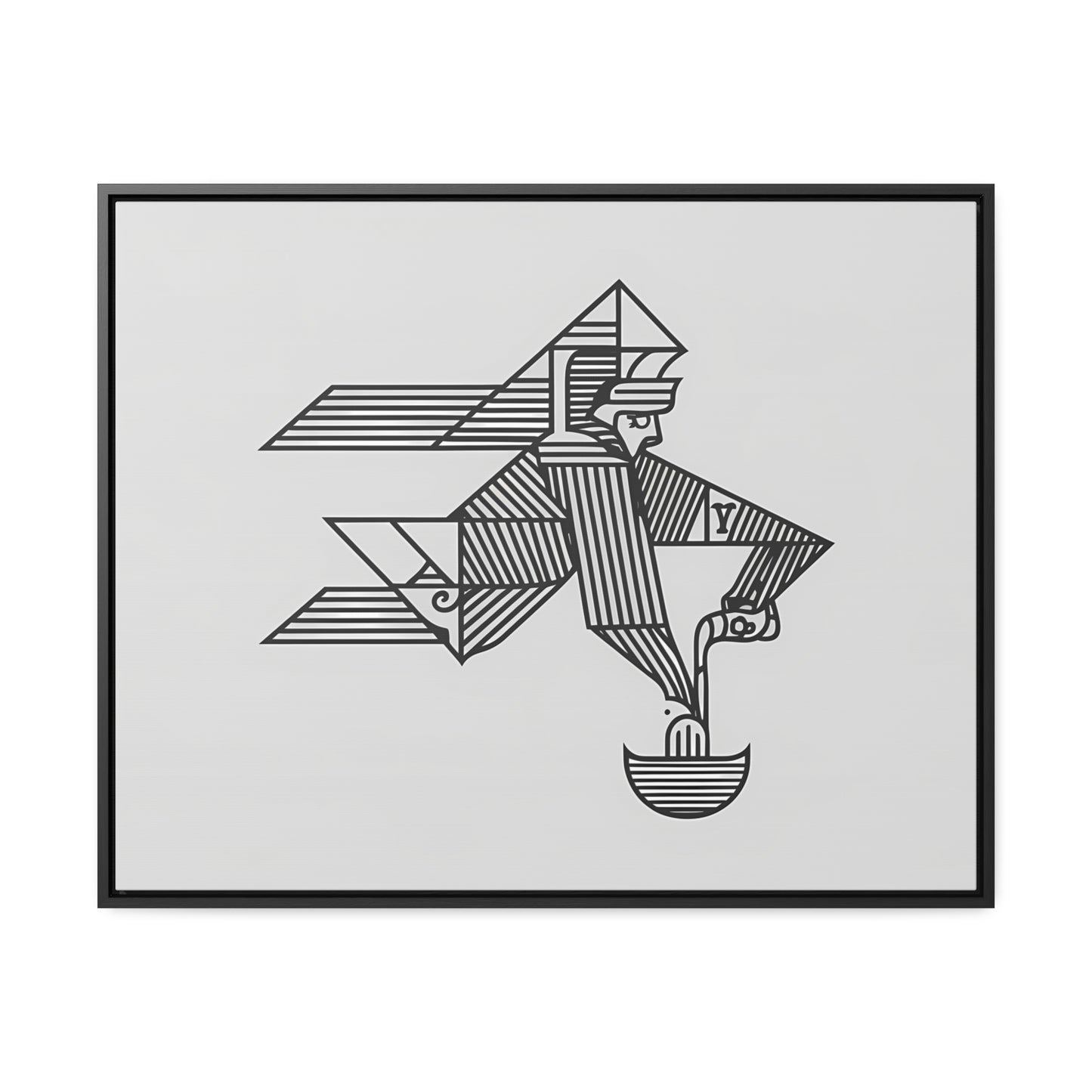 "The Water Bearer" - Gallery Canvas Wraps, Horizontal Frame