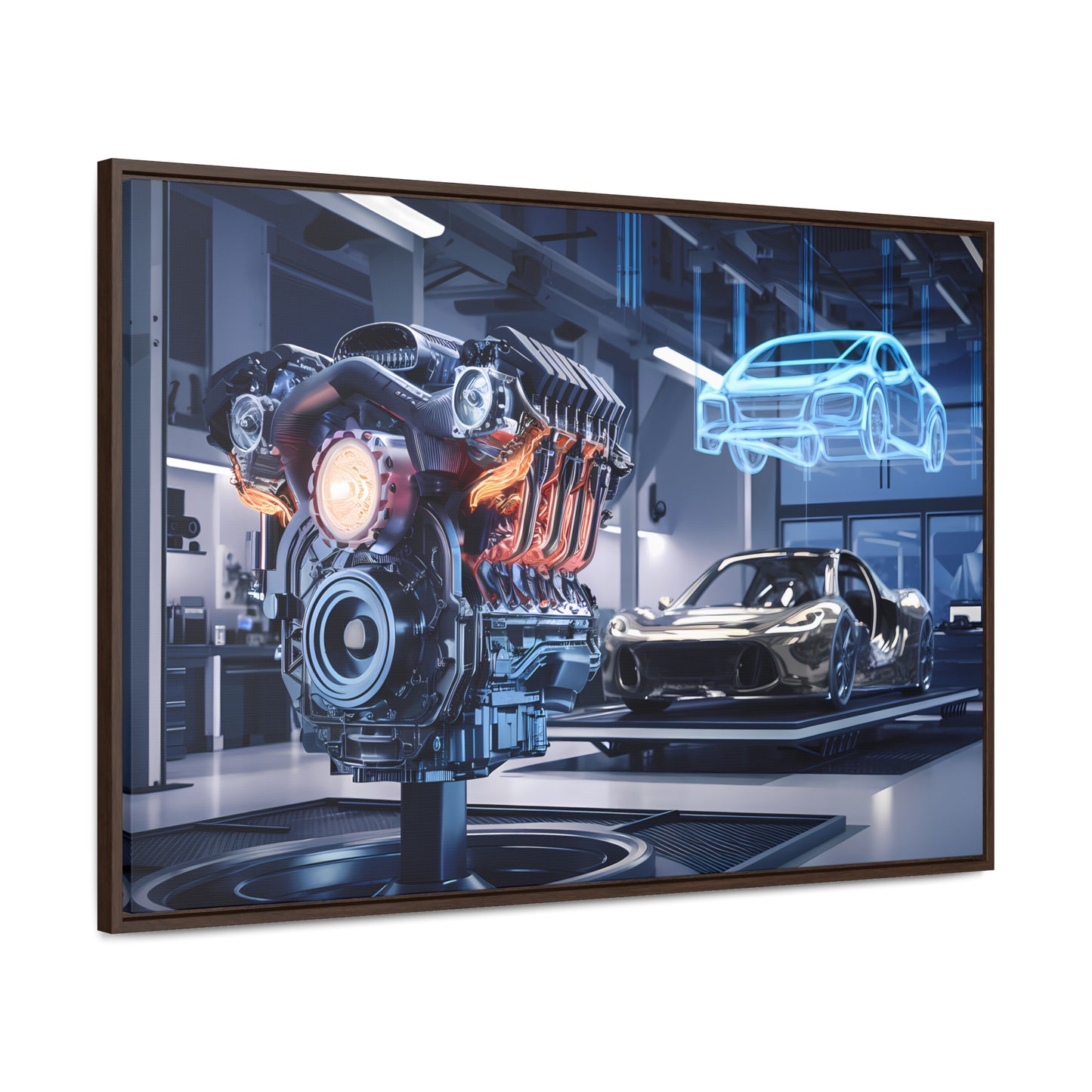 "Cutting-Edge Automotive Engineering" - Gallery Canvas Wraps, Horizontal Frame