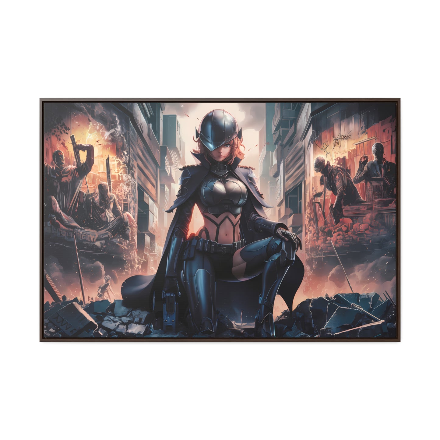 "Shadow of the Resistance" - Gallery Canvas Wraps, Horizontal Frame