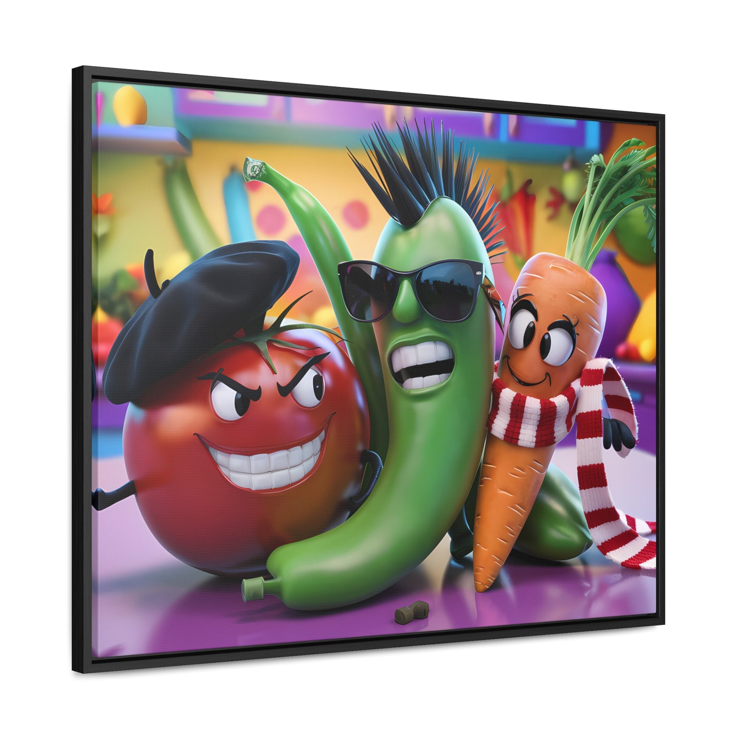 Veggie Rebels - Gallery Canvas Wraps, Horizontal Frame
