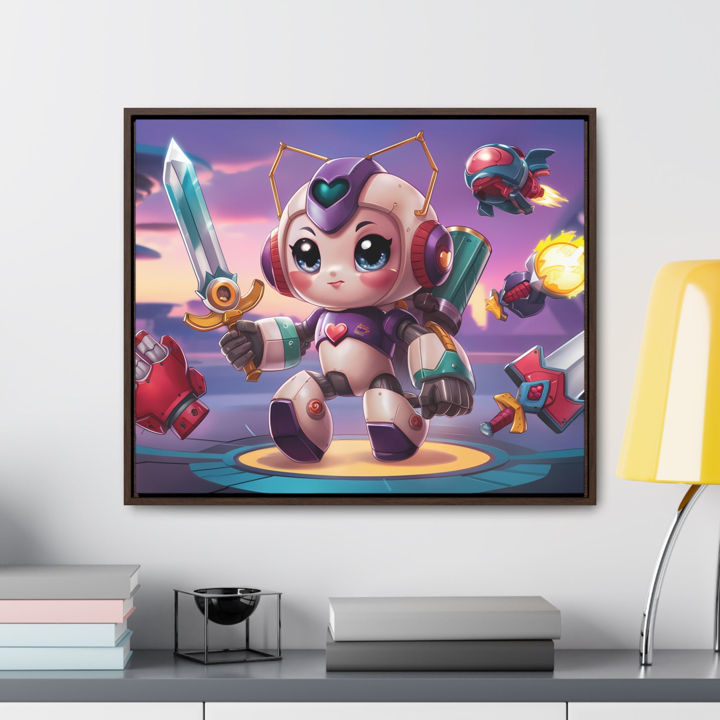 Battle Bot Hero - Gallery Canvas Wraps, Horizontal Frame