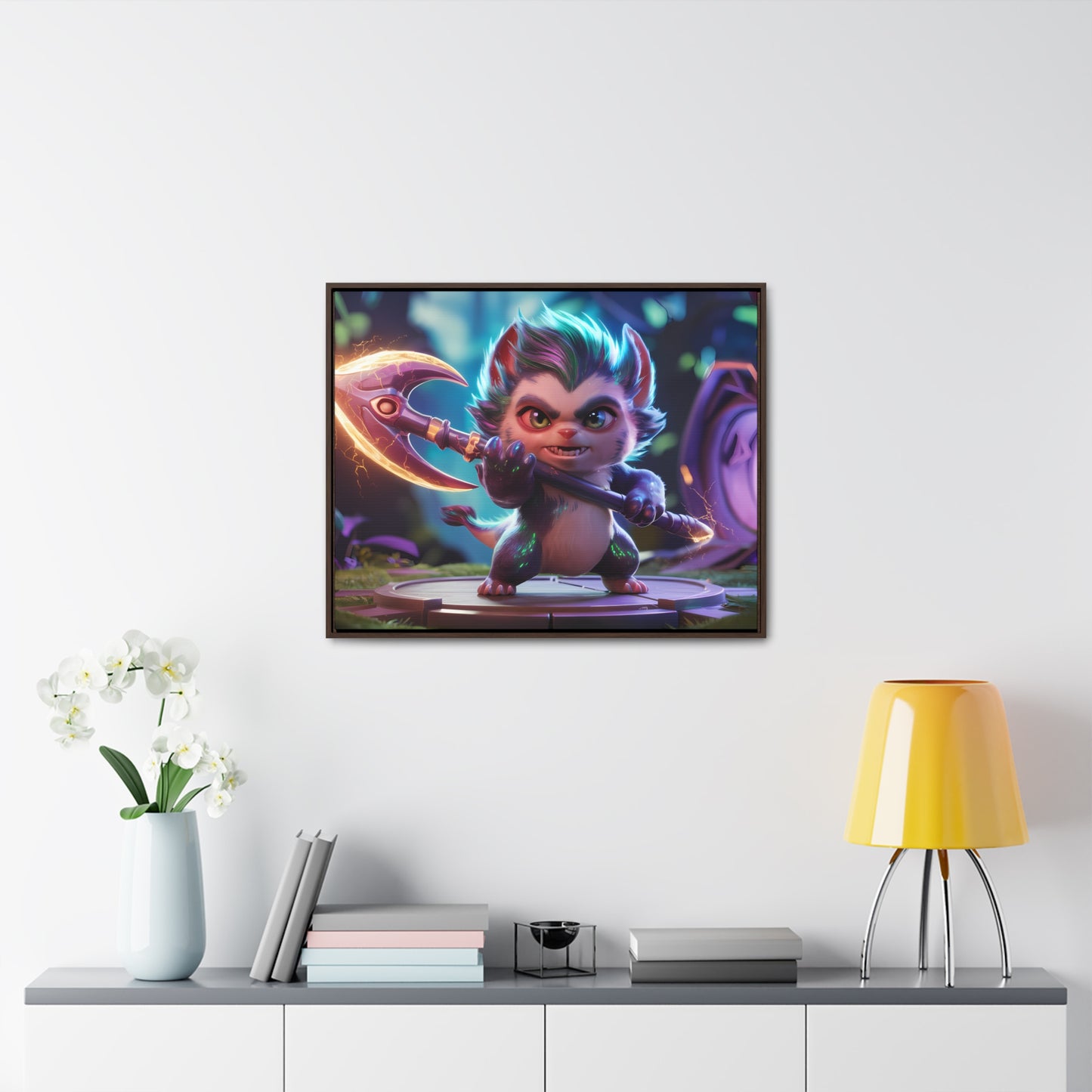 "Fierce Guardian of the Enchanted Forest" - Gallery Canvas Wraps, Horizontal Frame