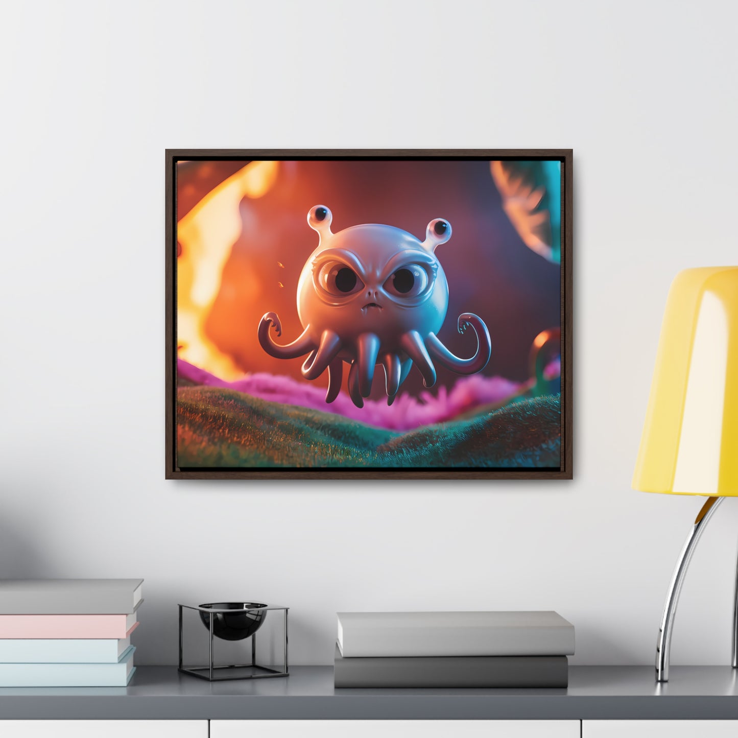 Wrath of the Alien Cephalopod - Gallery Canvas Wraps, Horizontal Frame