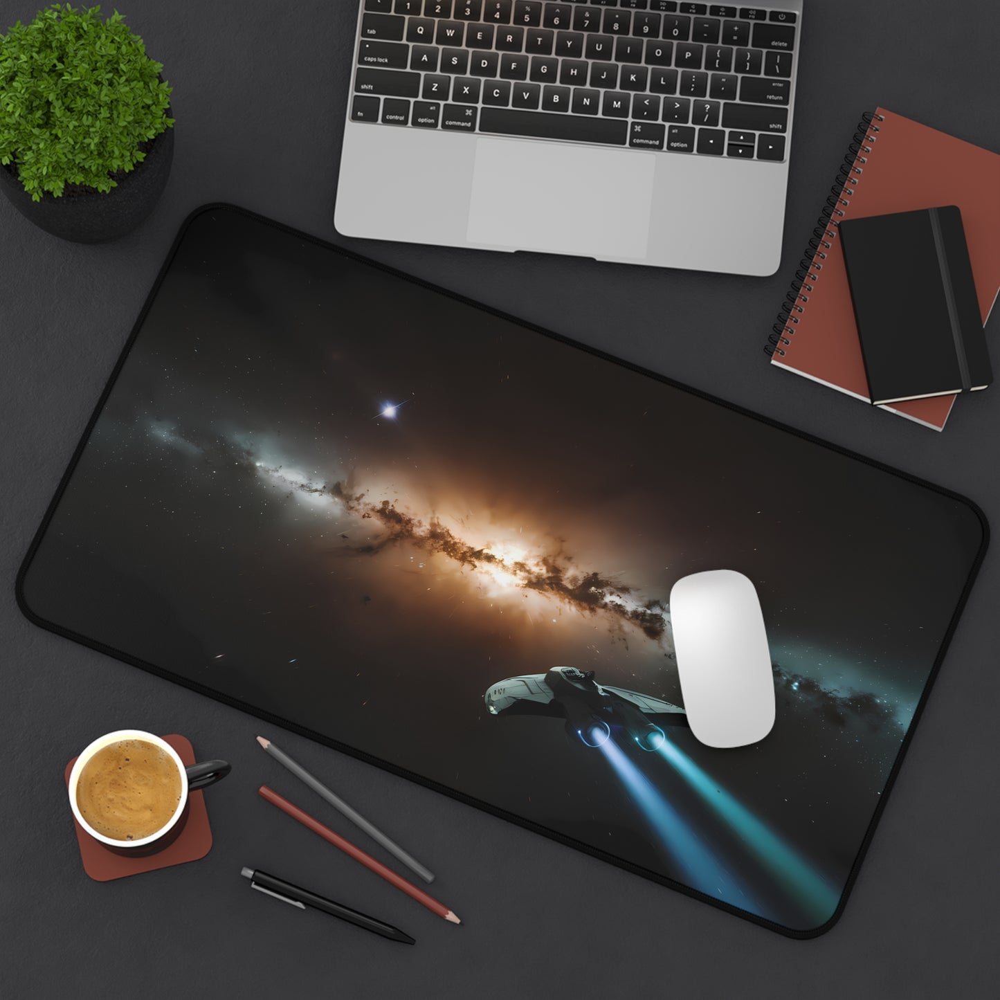 Beyond the Edge of the Galaxy - Desk Mat
