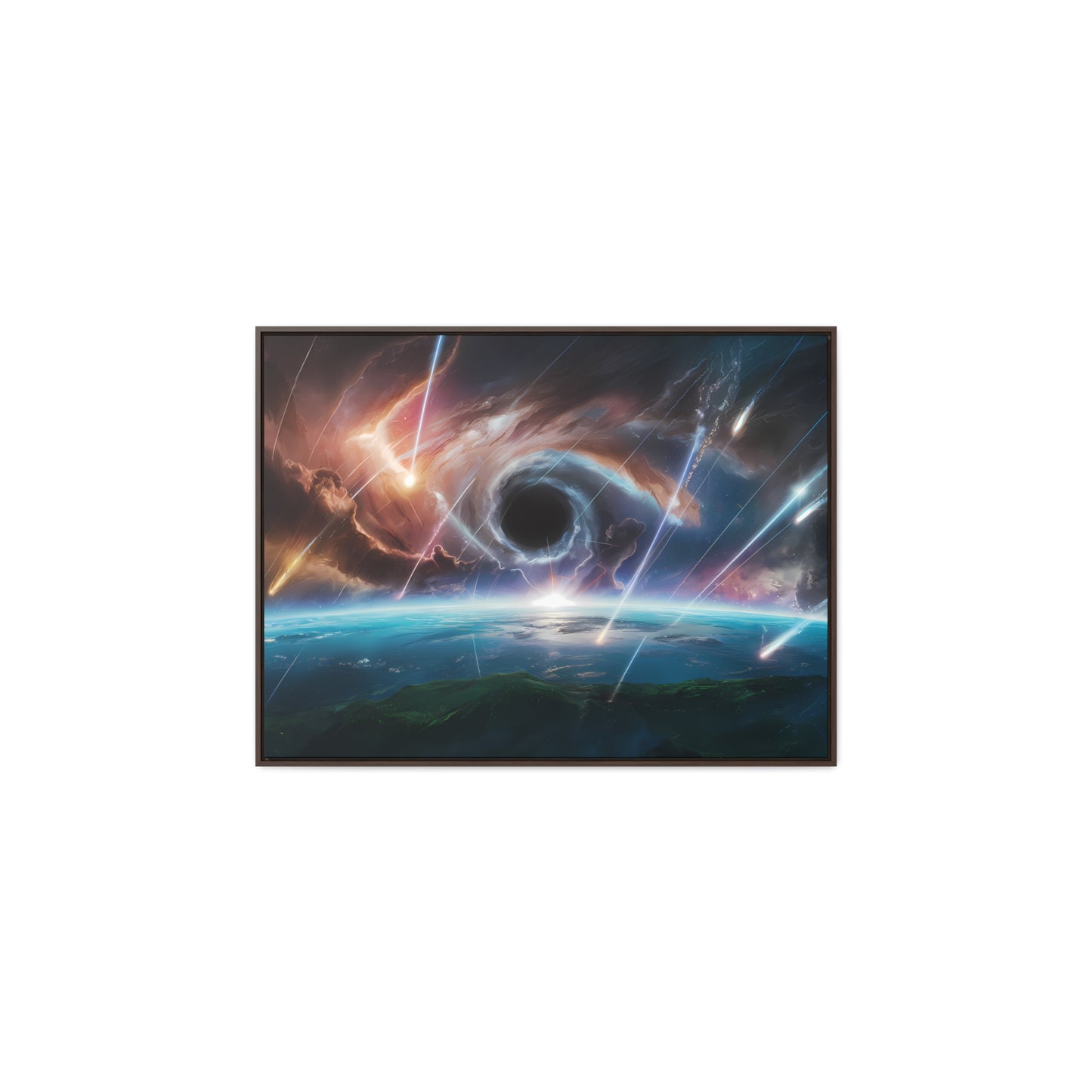 "The Eye of the Cosmic Storm" - Gallery Canvas Wraps, Horizontal Frame