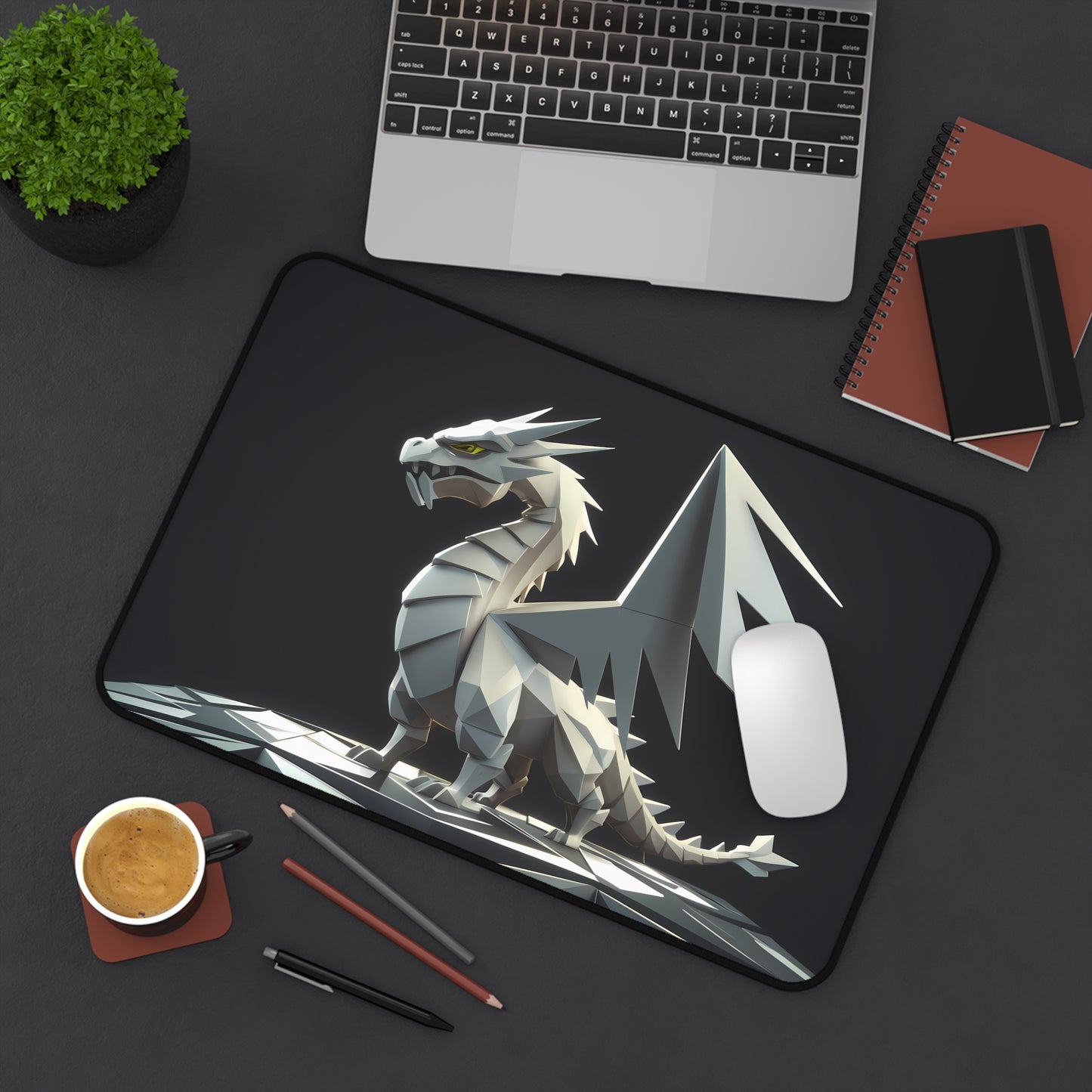 The Silver Guardian - Desk Mat
