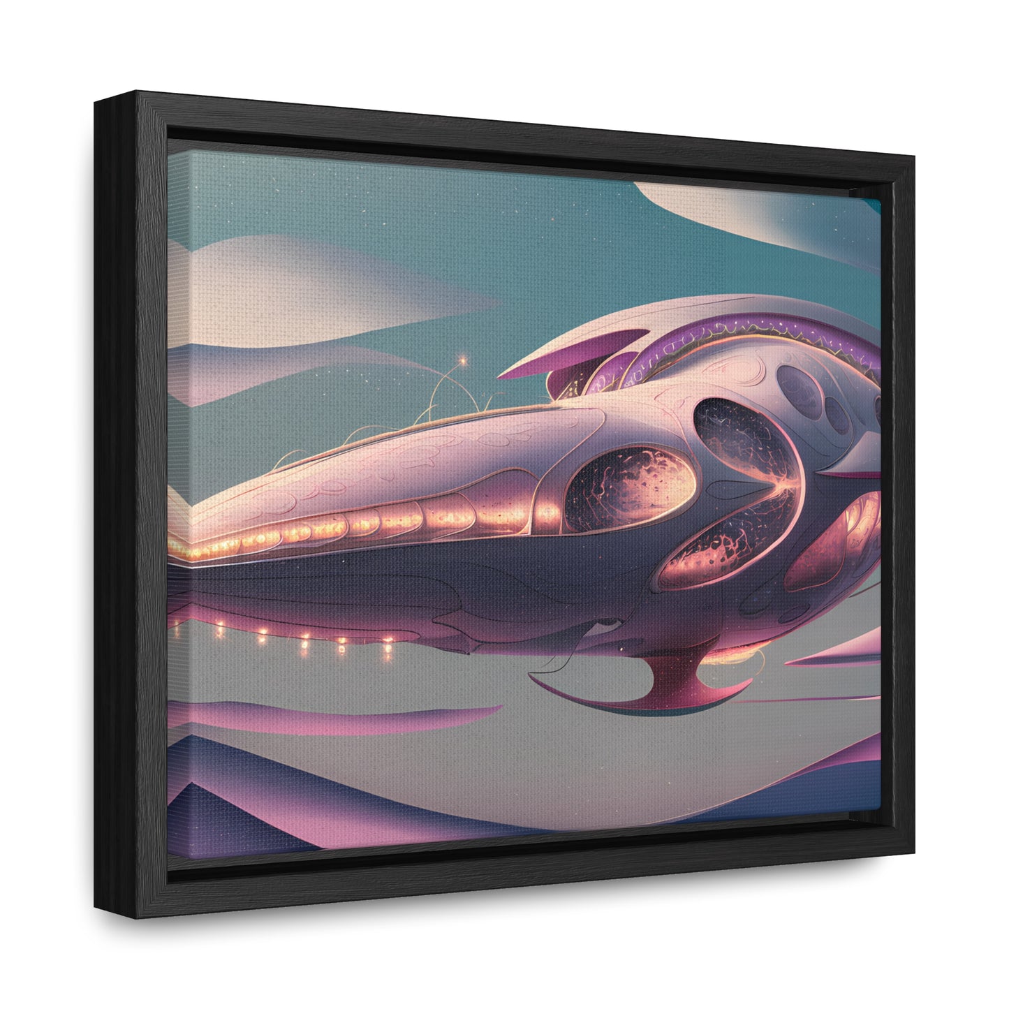 Voyage of the Celestial Whale - Gallery Canvas Wraps, Horizontal Frame