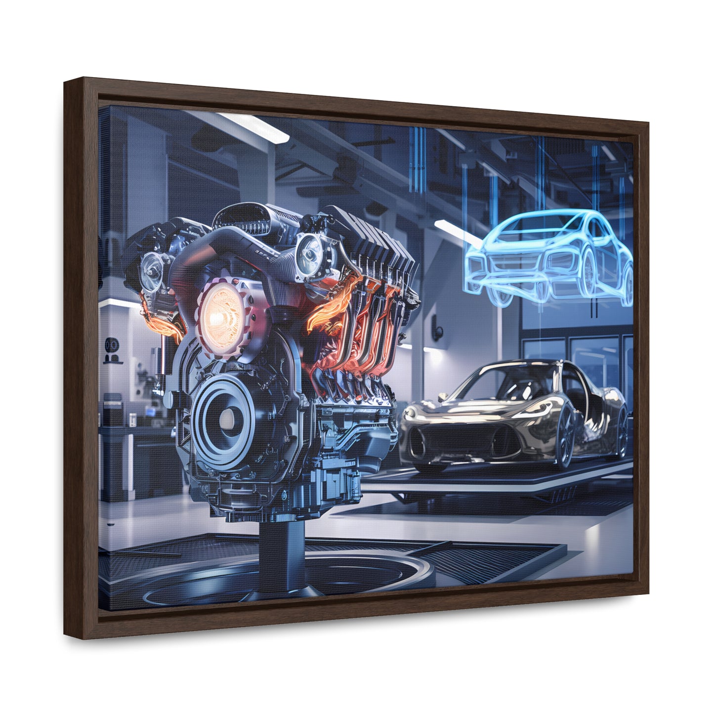 "Cutting-Edge Automotive Engineering" - Gallery Canvas Wraps, Horizontal Frame