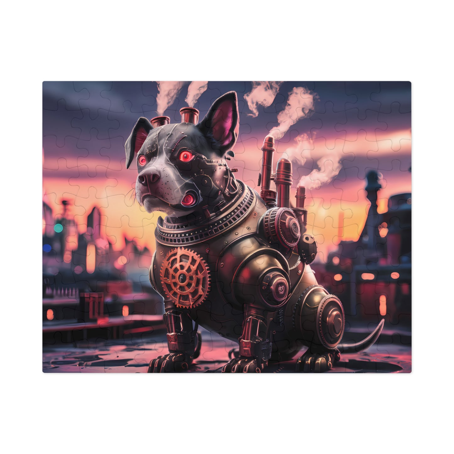 "Steam-Powered Sentinel" - Jigsaw Puzzle (30, 110, 252, 500,1000-Piece)
