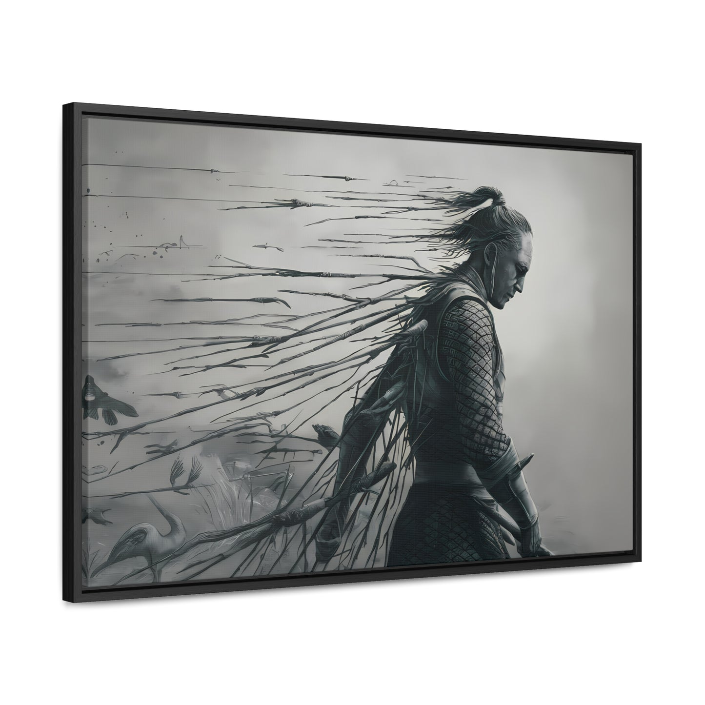 "Endurance in Silence" - Gallery Canvas Wraps, Horizontal Frame