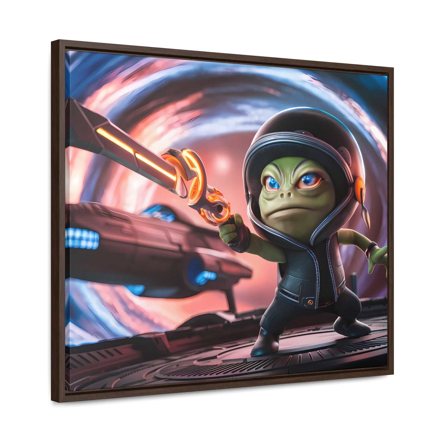 Galactic Guardian: Defender of the Stars - Gallery Canvas Wraps, Horizontal Frame