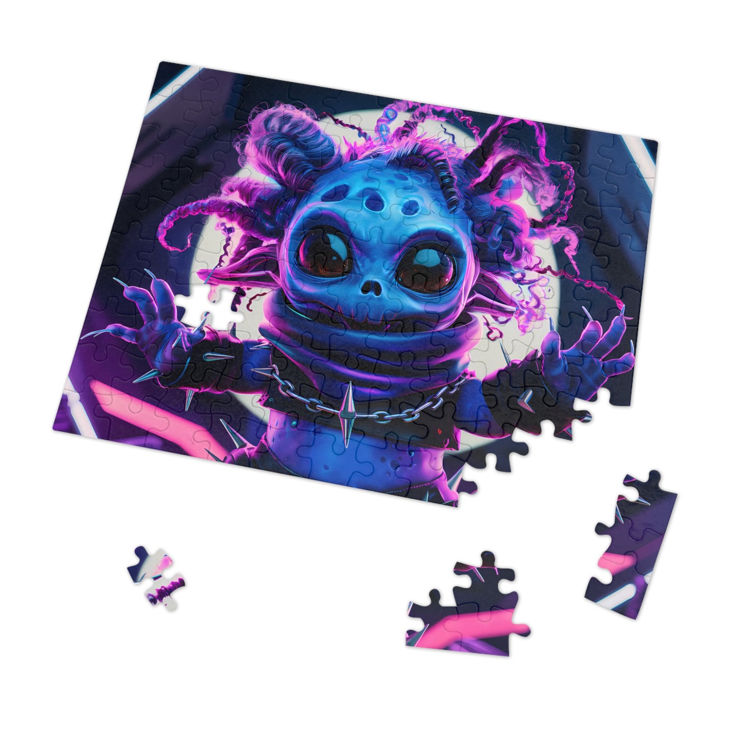 Neon Punk Alien Defender - Jigsaw Puzzle (30, 110, 252, 500,1000-Piece)