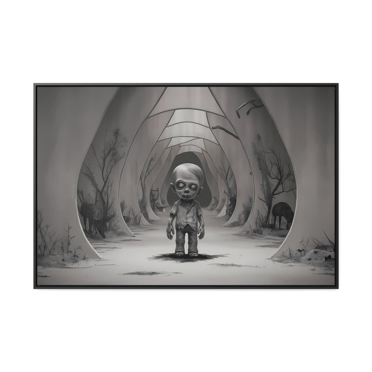 "Echoes of the Forgotten" - Gallery Canvas Wraps, Horizontal Frame
