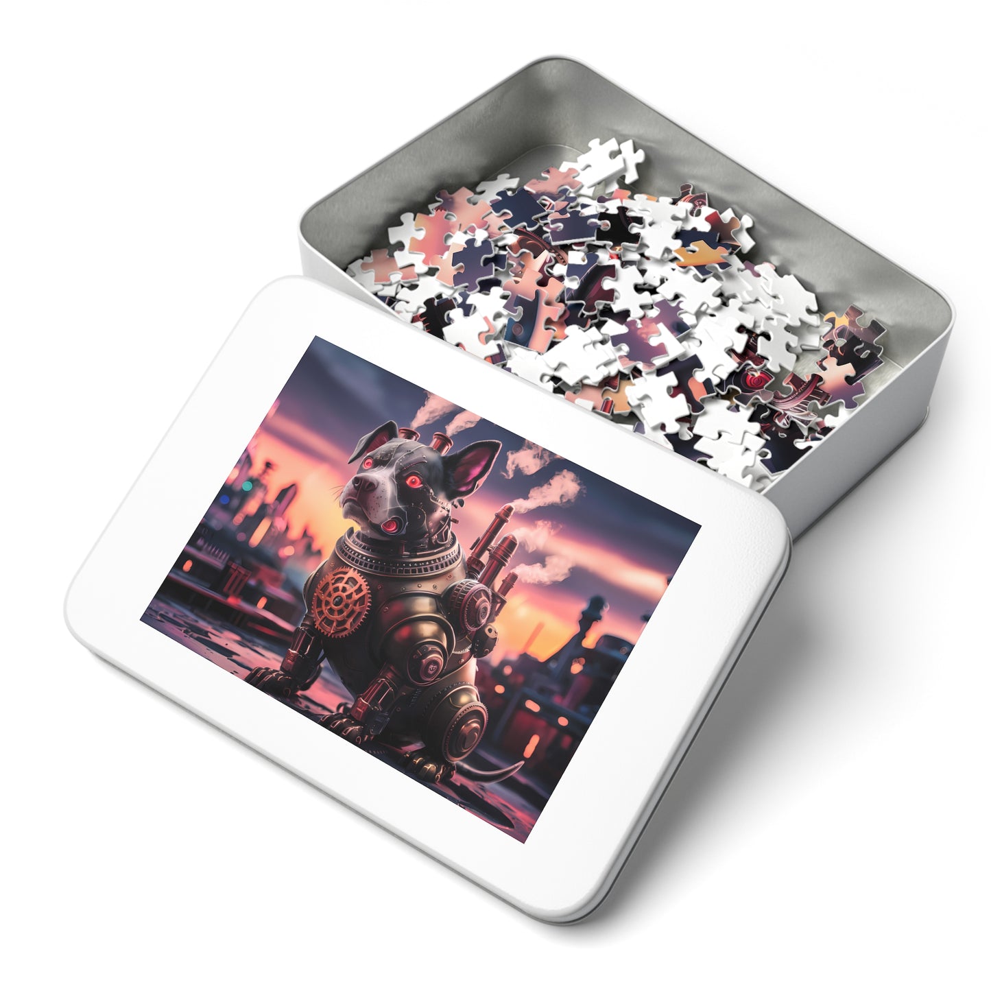 "Steam-Powered Sentinel" - Jigsaw Puzzle (30, 110, 252, 500,1000-Piece)