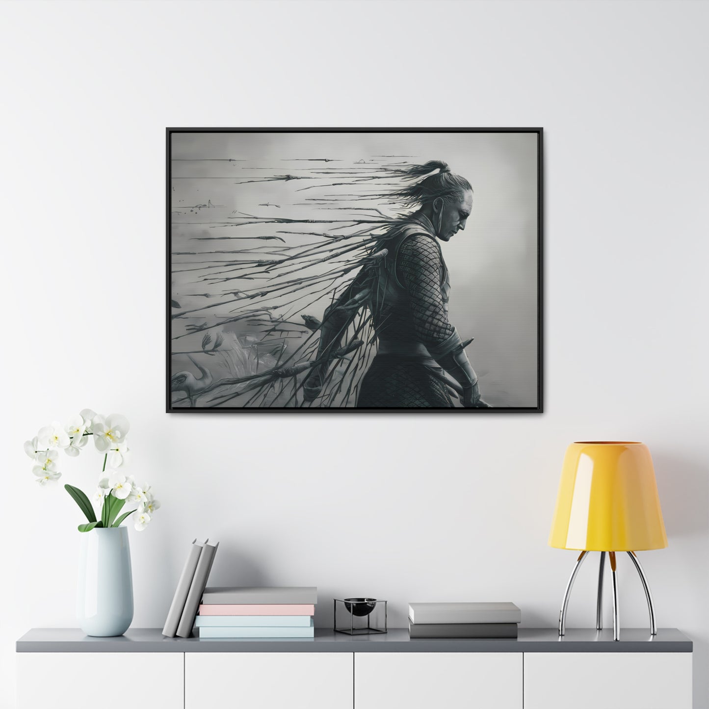 "Endurance in Silence" - Gallery Canvas Wraps, Horizontal Frame