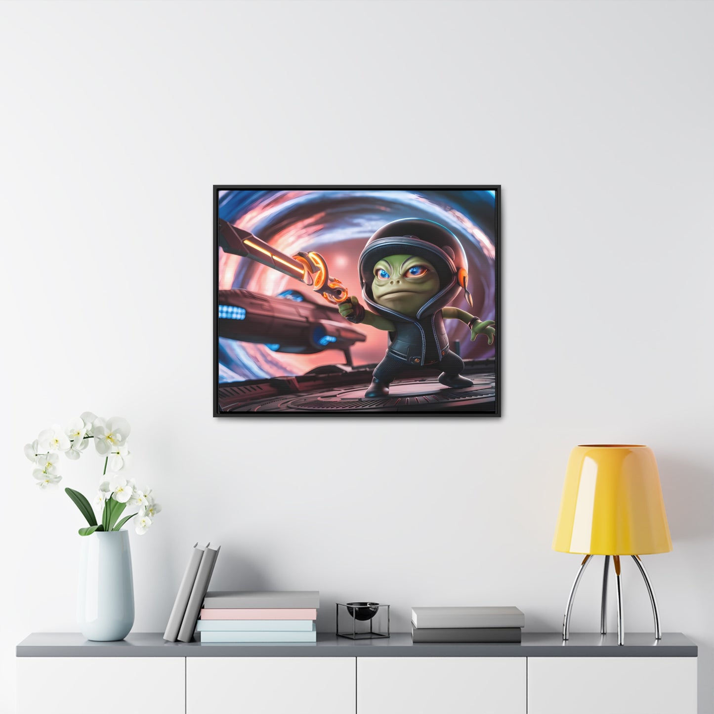 Galactic Guardian: Defender of the Stars - Gallery Canvas Wraps, Horizontal Frame