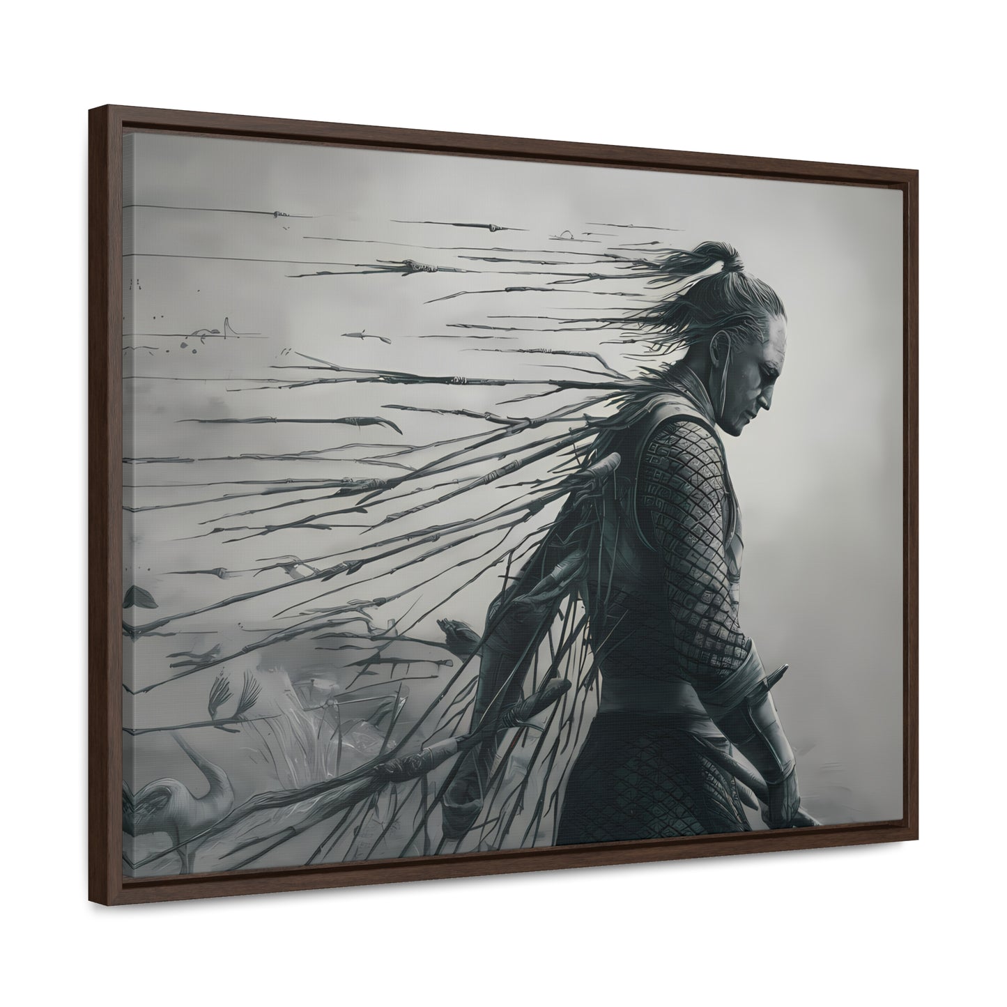 "Endurance in Silence" - Gallery Canvas Wraps, Horizontal Frame