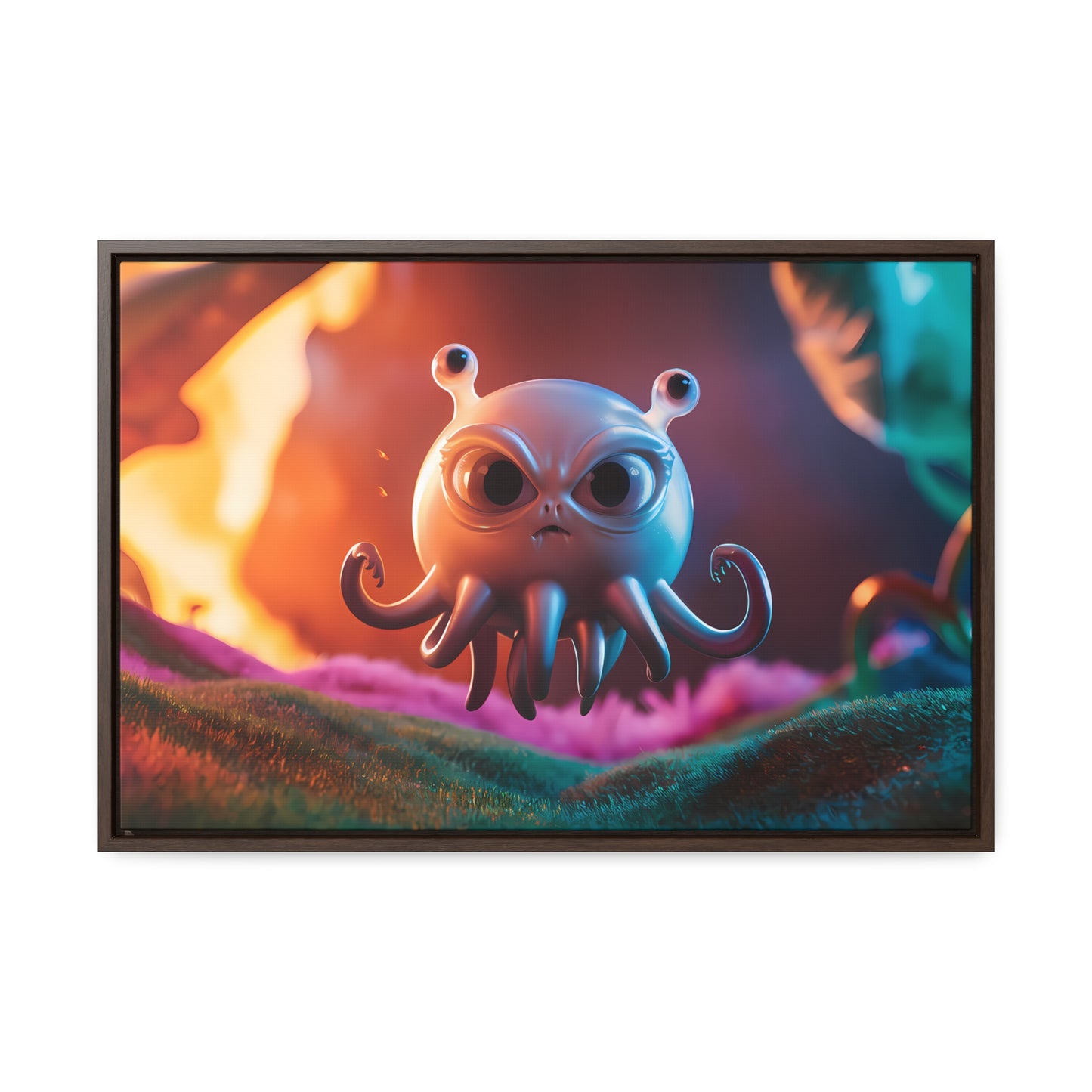 Wrath of the Alien Cephalopod - Gallery Canvas Wraps, Horizontal Frame