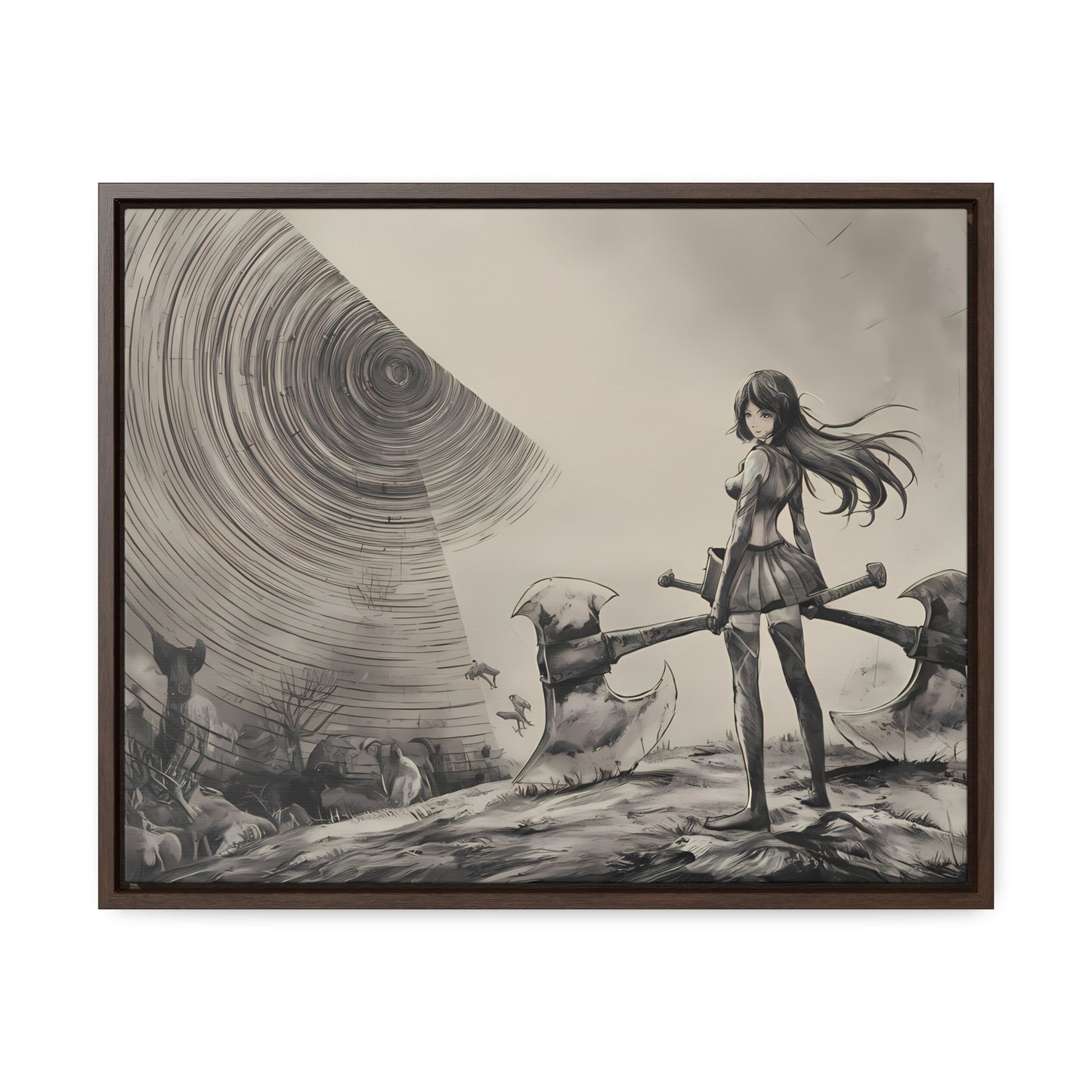 Echoes of the Abyss - Gallery Canvas Wraps, Horizontal Frame