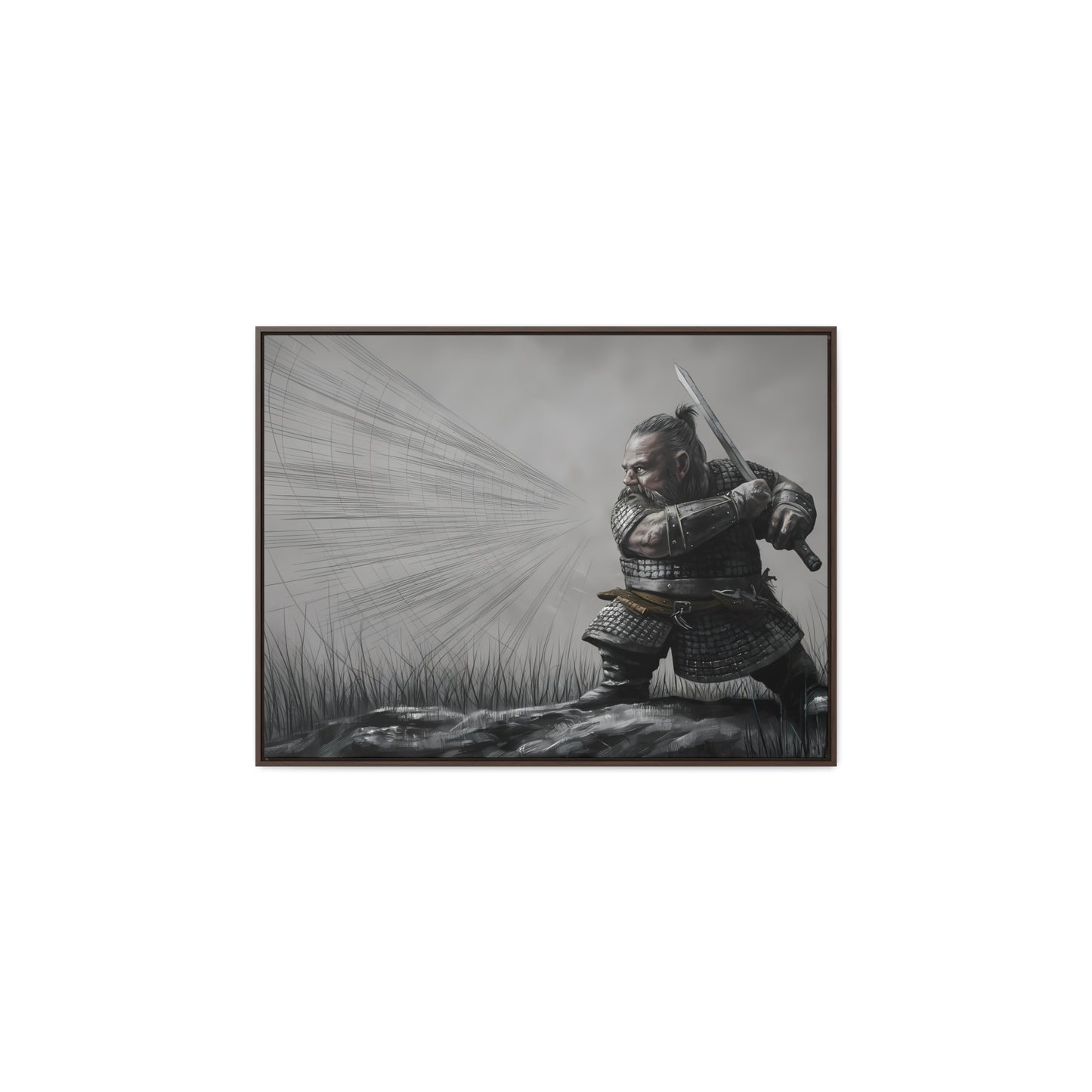 Defender of the Grey Plains - Gallery Canvas Wraps, Horizontal Frame