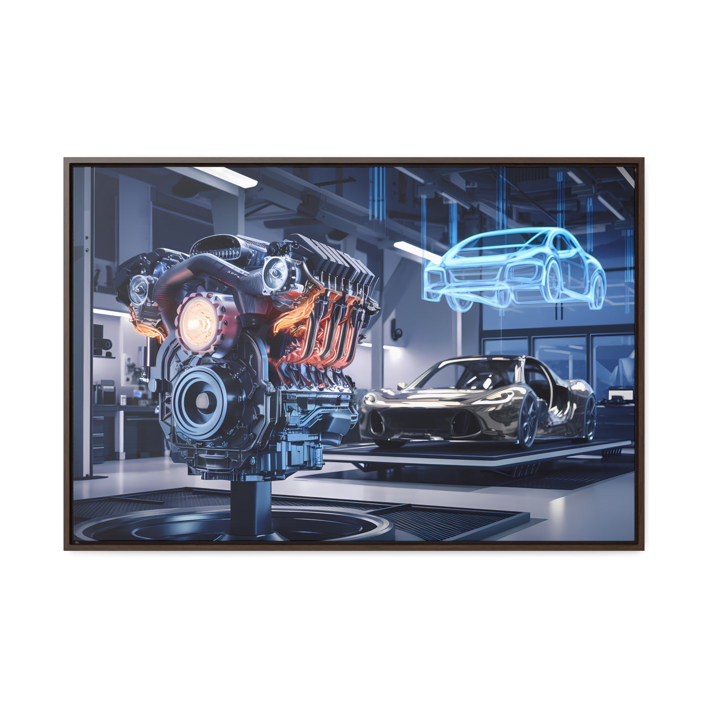 "Cutting-Edge Automotive Engineering" - Gallery Canvas Wraps, Horizontal Frame