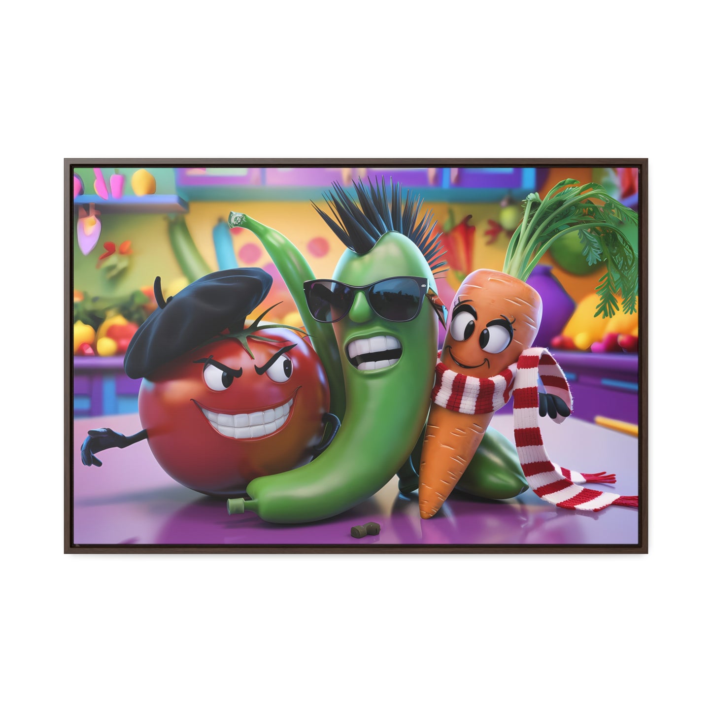 Veggie Rebels - Gallery Canvas Wraps, Horizontal Frame