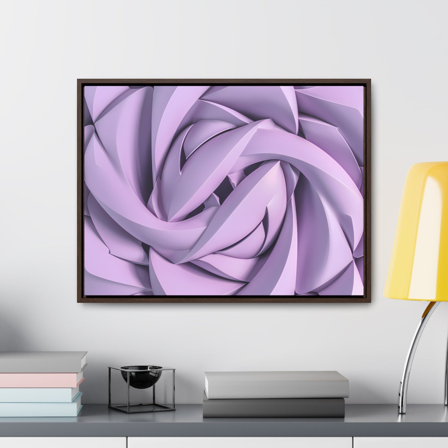 Spiral Petals - Gallery Canvas Wraps, Horizontal Frame