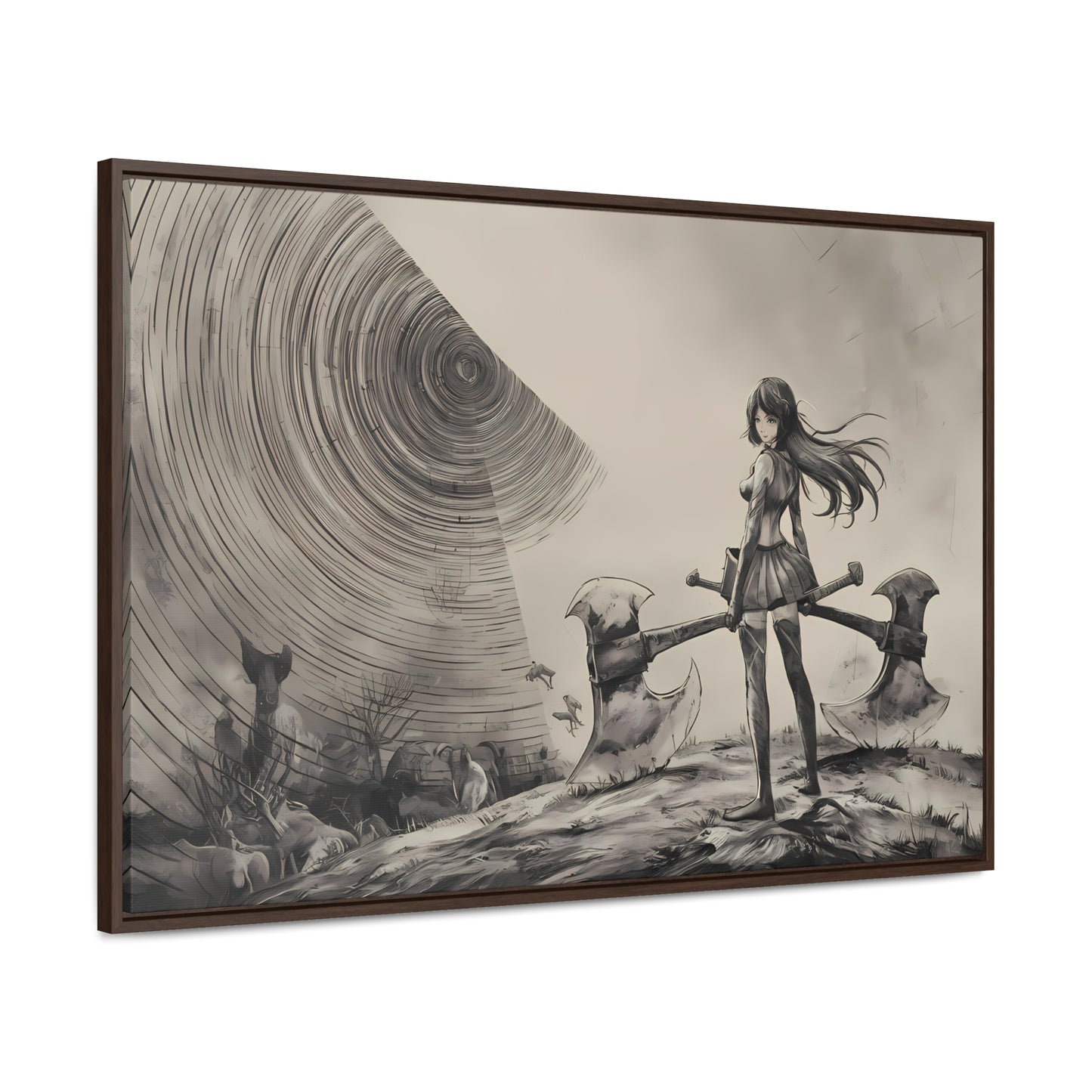 Echoes of the Abyss - Gallery Canvas Wraps, Horizontal Frame