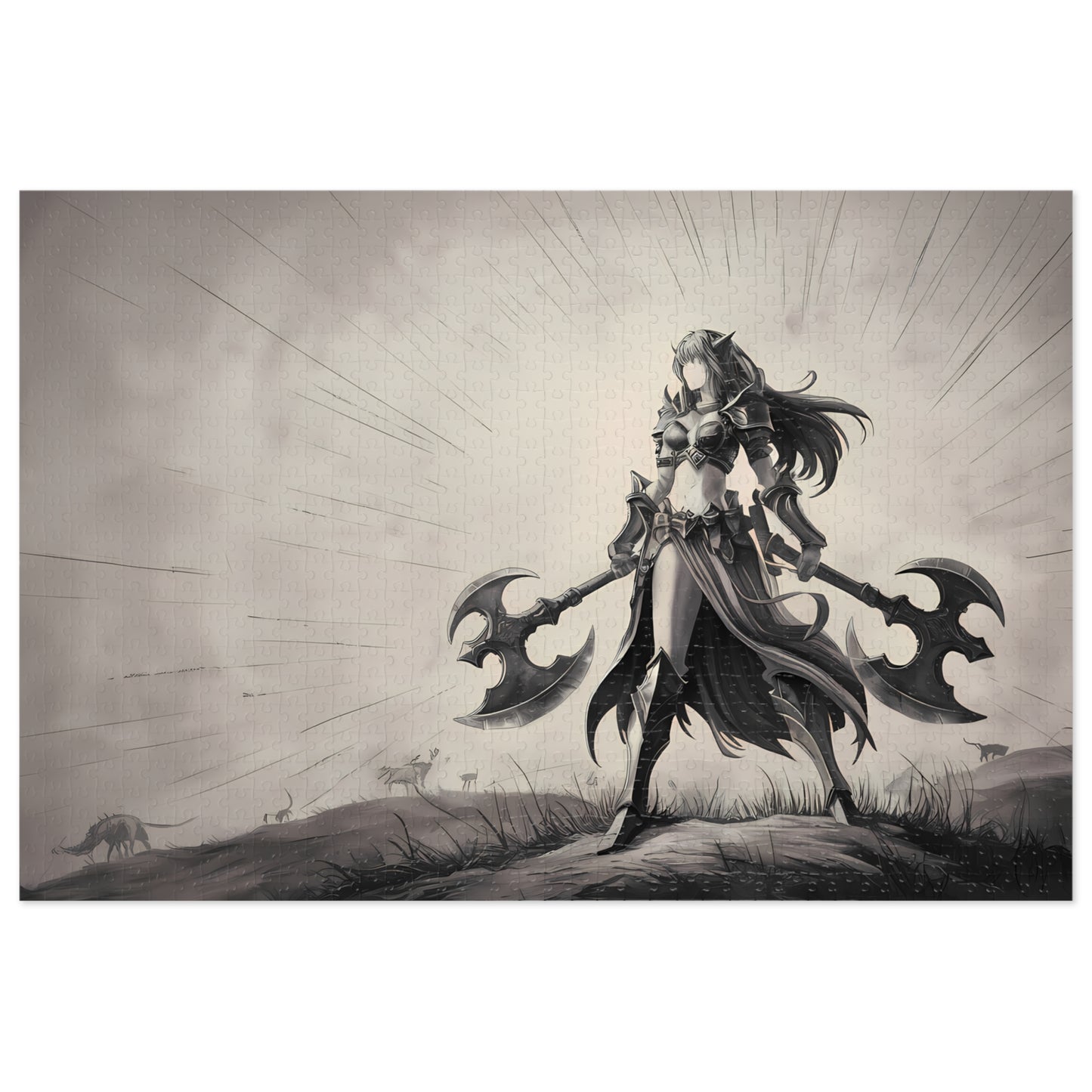Warrior of the Silent Plains - Jigsaw Puzzle (30, 110, 252, 500,1000-Piece)
