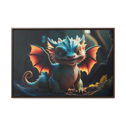 "Forest Guardian Hatchling" - Gallery Canvas Wraps, Horizontal Frame