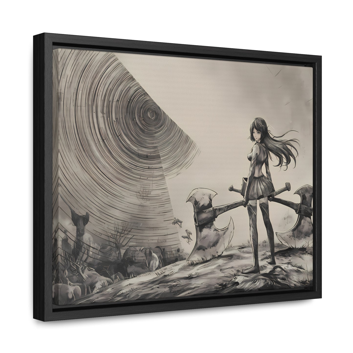 Echoes of the Abyss - Gallery Canvas Wraps, Horizontal Frame