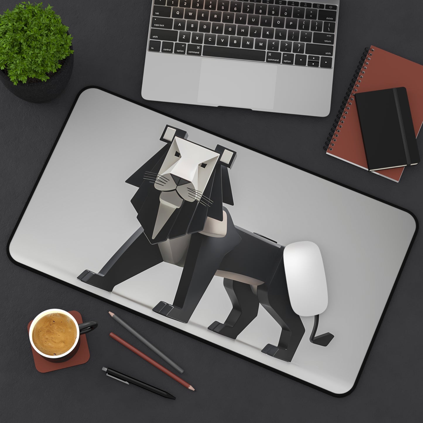 Geometric Panther Design - Desk Mat